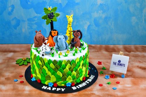 Kids Jungle Theme Cake